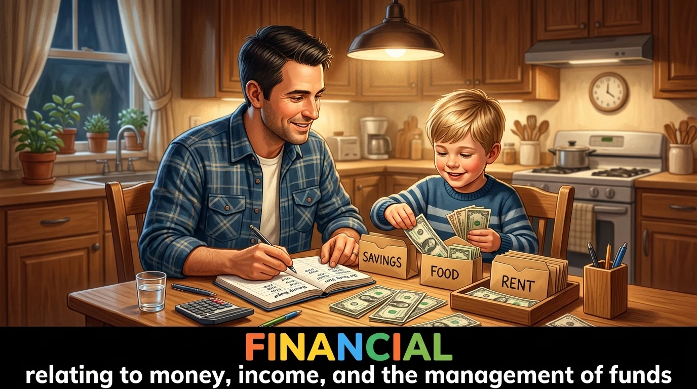 English Illustration for financial